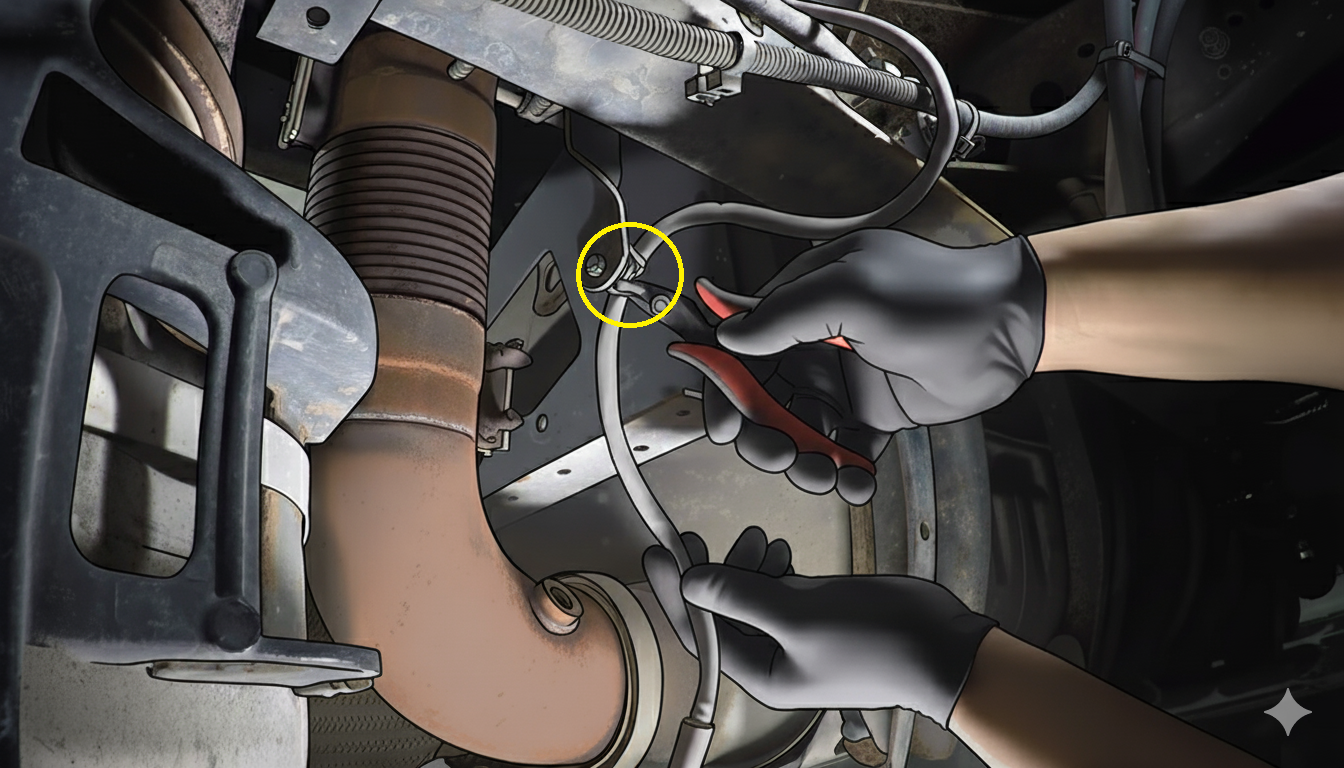 NOx sensor wire tires
