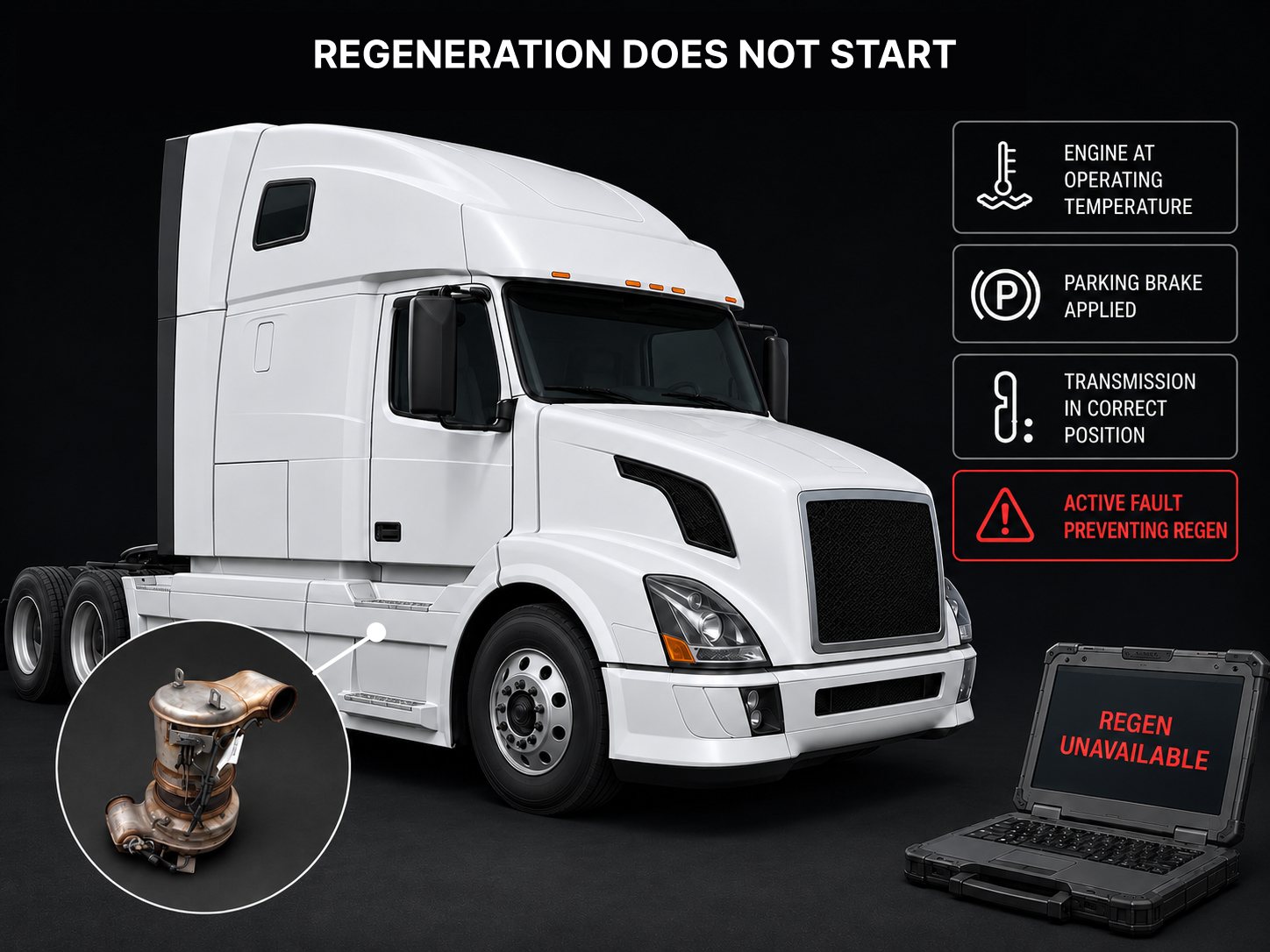 Why Volvo D13 DPF Regeneration Fails or Does Not Complete